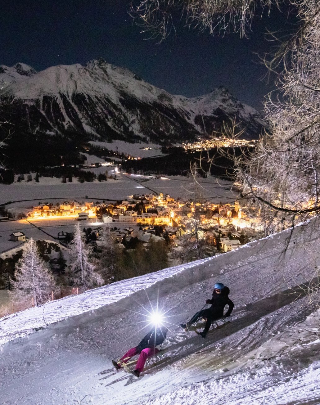 Celerina bei Nacht